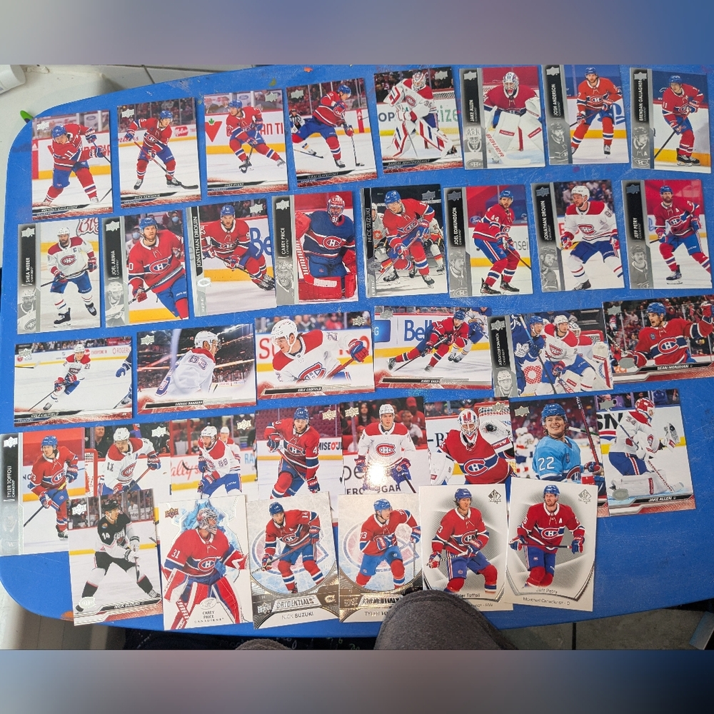 Hockey cards Canadians of Mtl